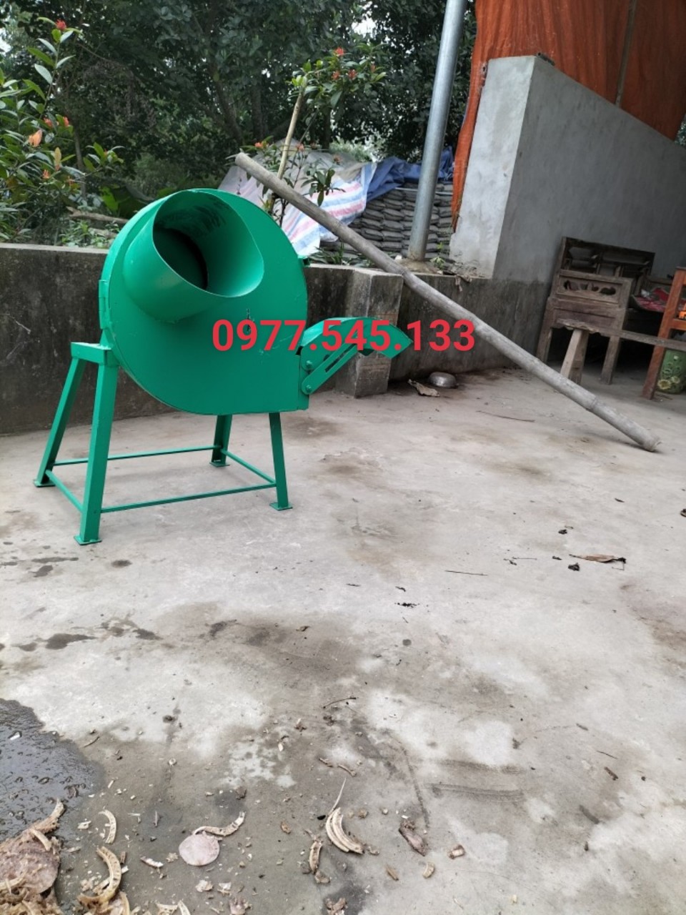 Máy thái chuối cửa ngang