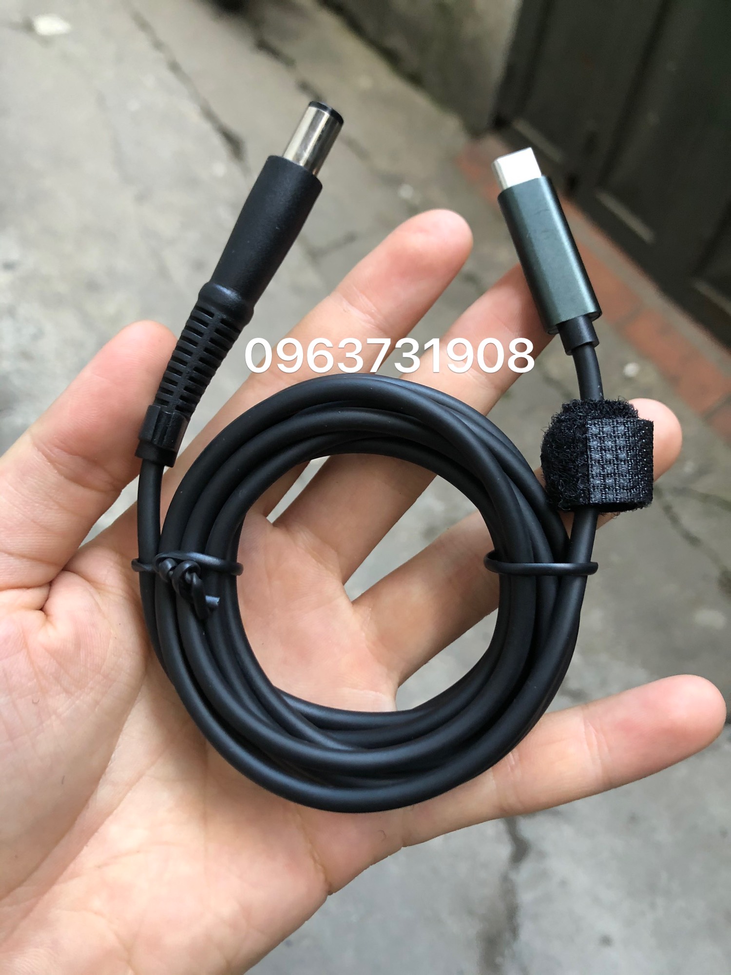 Cáp cạc chuyển usb c sang sạc laptop hp 7.4x5.0mm