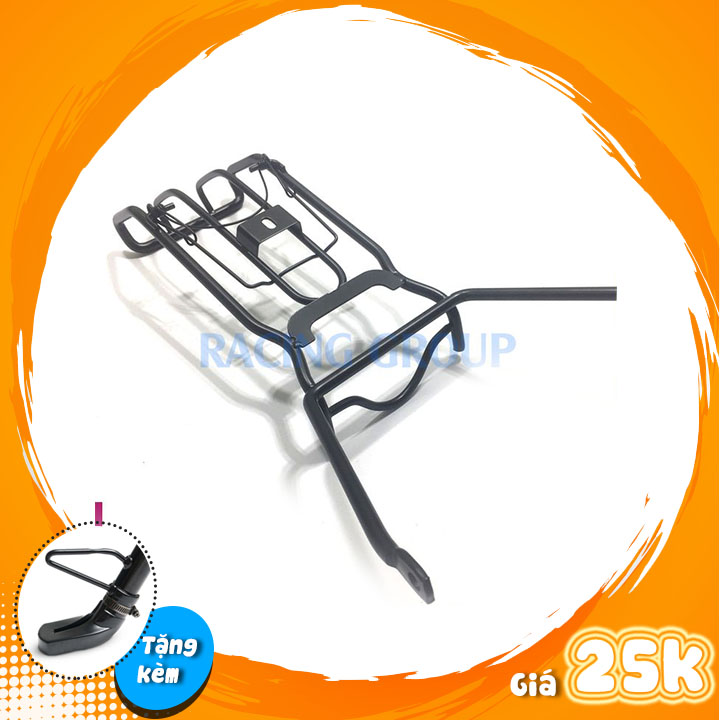 Baga Giữa Xe Máy Exciter 2010 Màu Đen Tặng Kèm Bọc Chân Chống