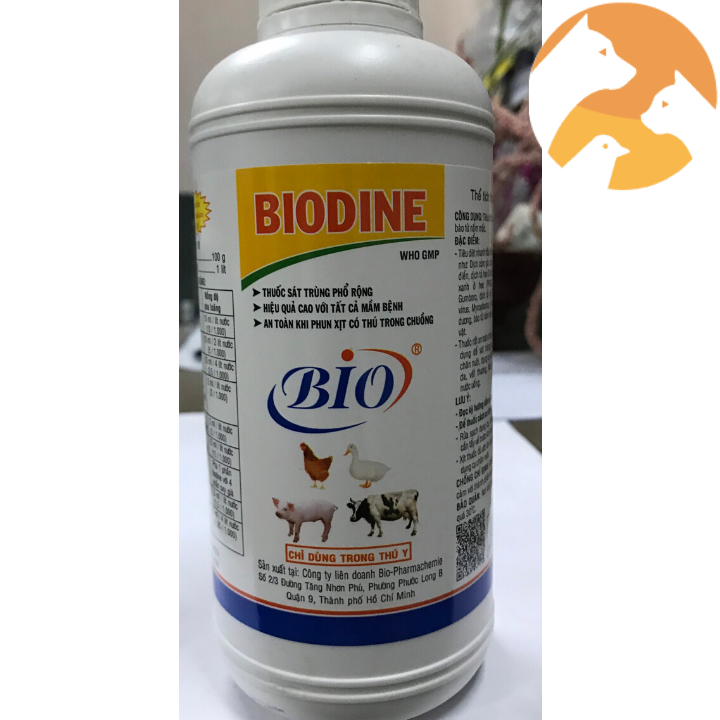 Dung dịch sát trùng BIO DINE [500 ml] hiệu quả, an toàn