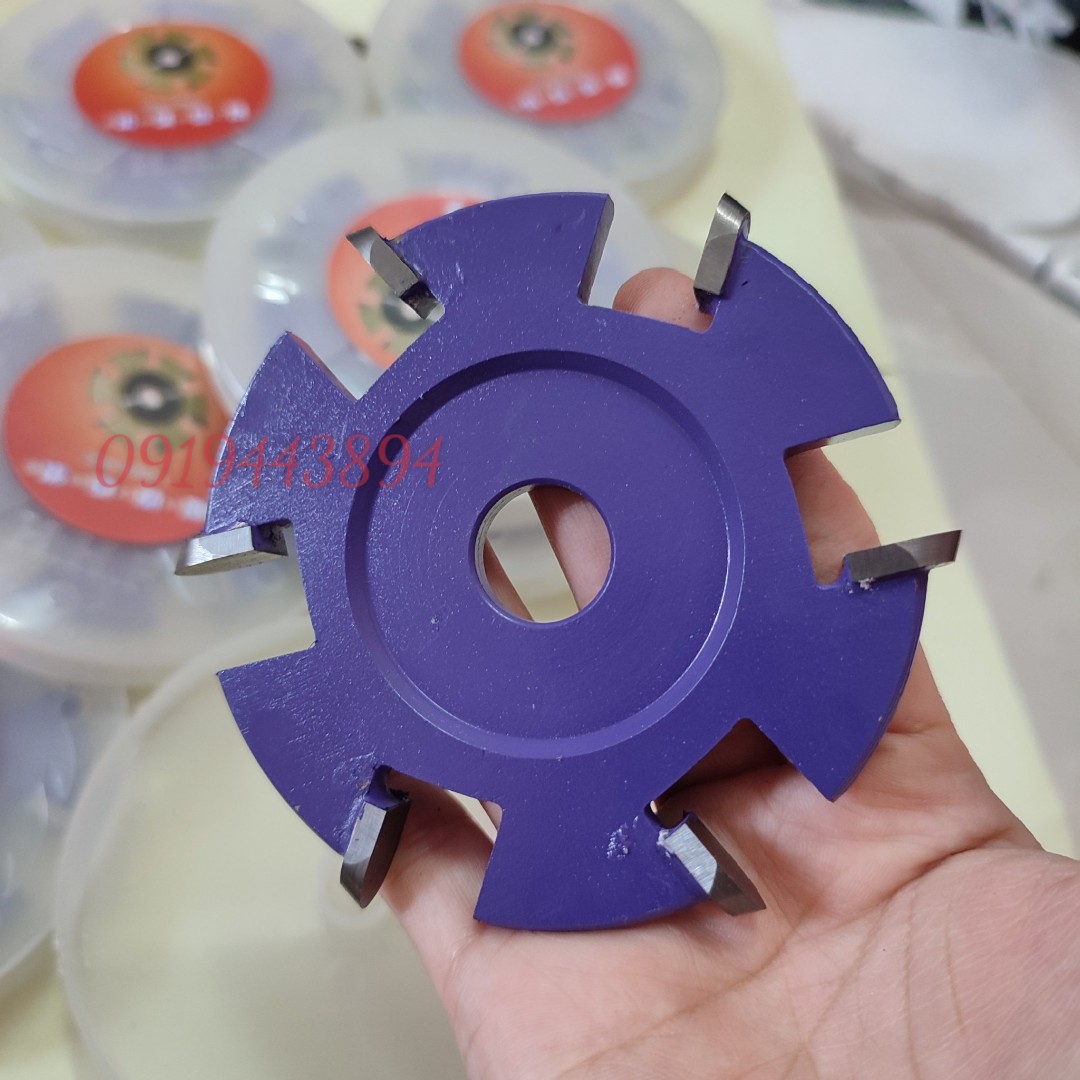 LƯỠI PHAY GỖ, TIỆN GỖ TUPI TRÒN 6 CÁNH VUÔNG