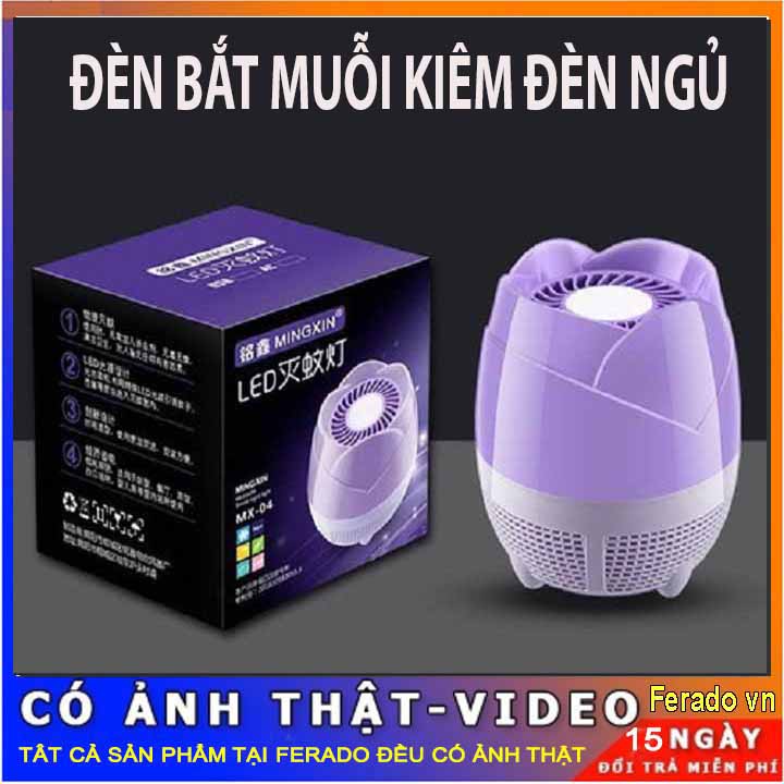 Đèn bắt muỗi - KIÊM ĐÈN NGỦ HÌNH HOA SEN