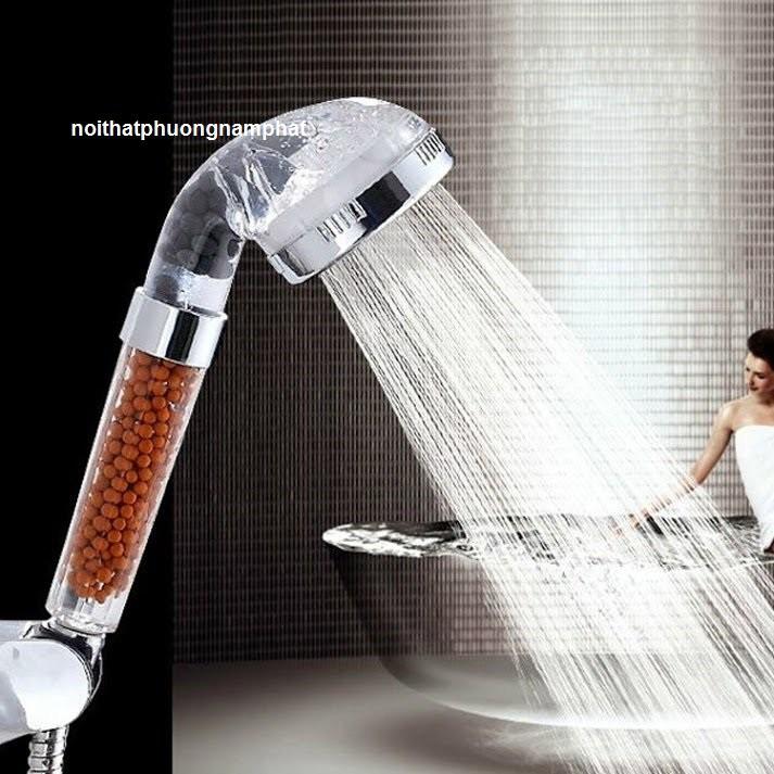 TĂNG ÁP NƯỚC MỊN Tay Sen Tắm Vòi Hoa Sen TĂNG ÁP TS4 KHÔNG DÂY SEN, những hạt thỏi than tạo dòng xoáy tạo áp lực nước mạnh vòi sen tắm vòi sen tăng áp