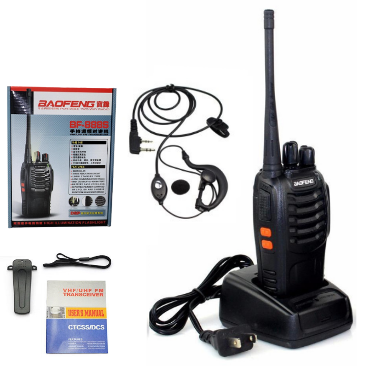 ( Tặng 2 Tai Nghe Chất Lượng Cao ), Bộ 2 Bộ đàm baofeng BF-888S , bộ đàm cao cấp , bộ đàm chuyên nghiệp , bộ đàm cầm tay , bộ đàm siêu xa , máy bộ đàm
