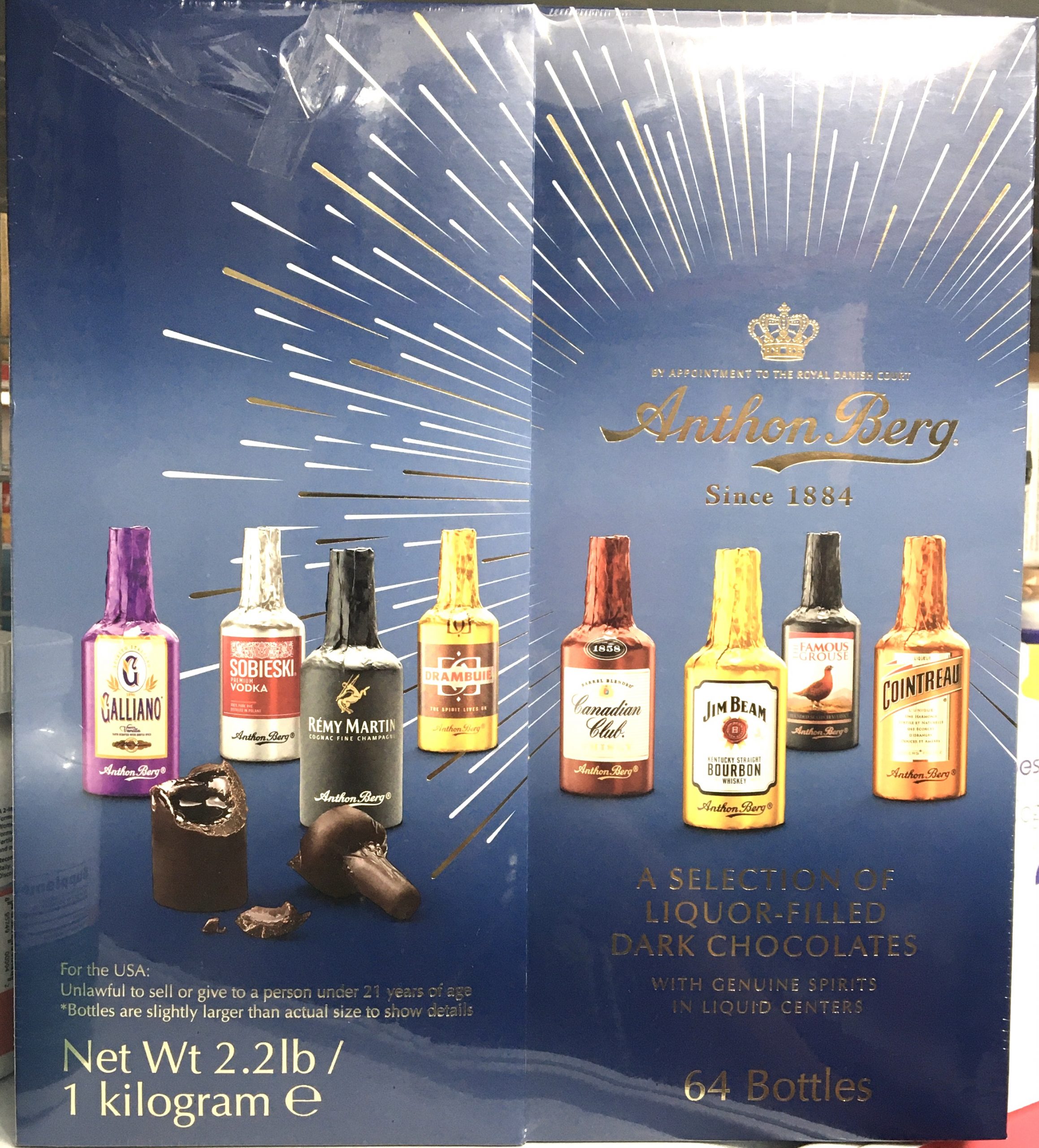 Socola Anthon Berg Dark Chocolate 64 chai Đan Mạch