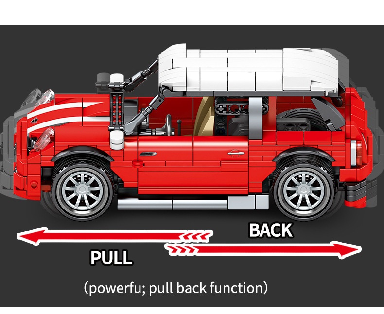 1046 Đồ chơi lắp ghép non-Lego xe Mini Cooper