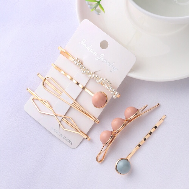 Set 4 cặp tóc mái trendy 2020m kẹp tóc hàn quốc siêu xinh
