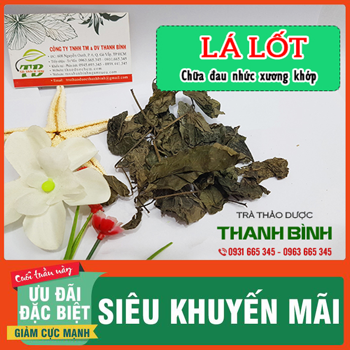 Lá lốt khô 500g hàng loại 1 - dược liệu thanh bình
