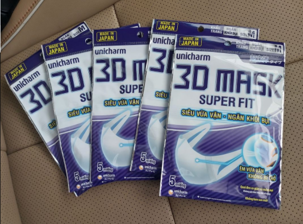[HCM]10 GÓI KHẨU TRANG UNICHARM 3D MASK - ( 1 gói 5 cái)