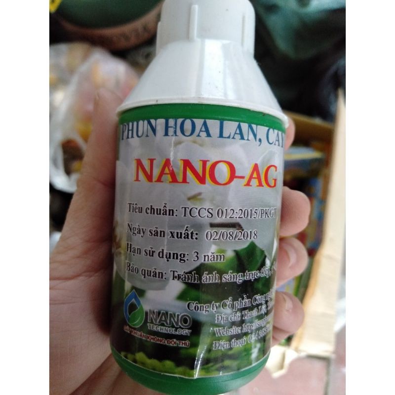 NANO BẠC (NANO- AG) CHẾ PHẨM PHÒNG NẤM, VI KHUẨN.