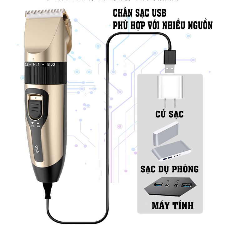 Tông Đơ Cắt Tóc - Tông Đơ Hớt Tóc - Máy Cạo Râu - Tăng Đơ Cắt Tóc