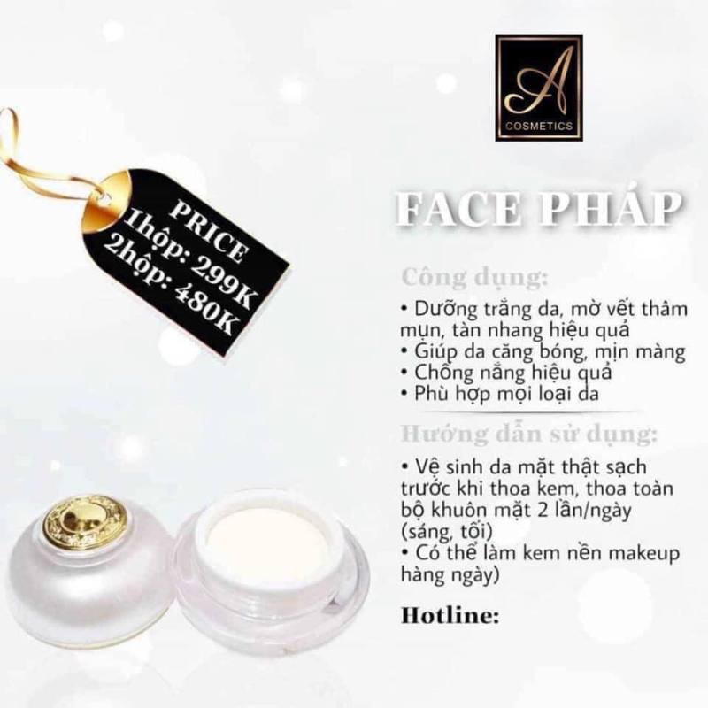 Kem Face Pháp Acosmetics Mẫu Mới 2020