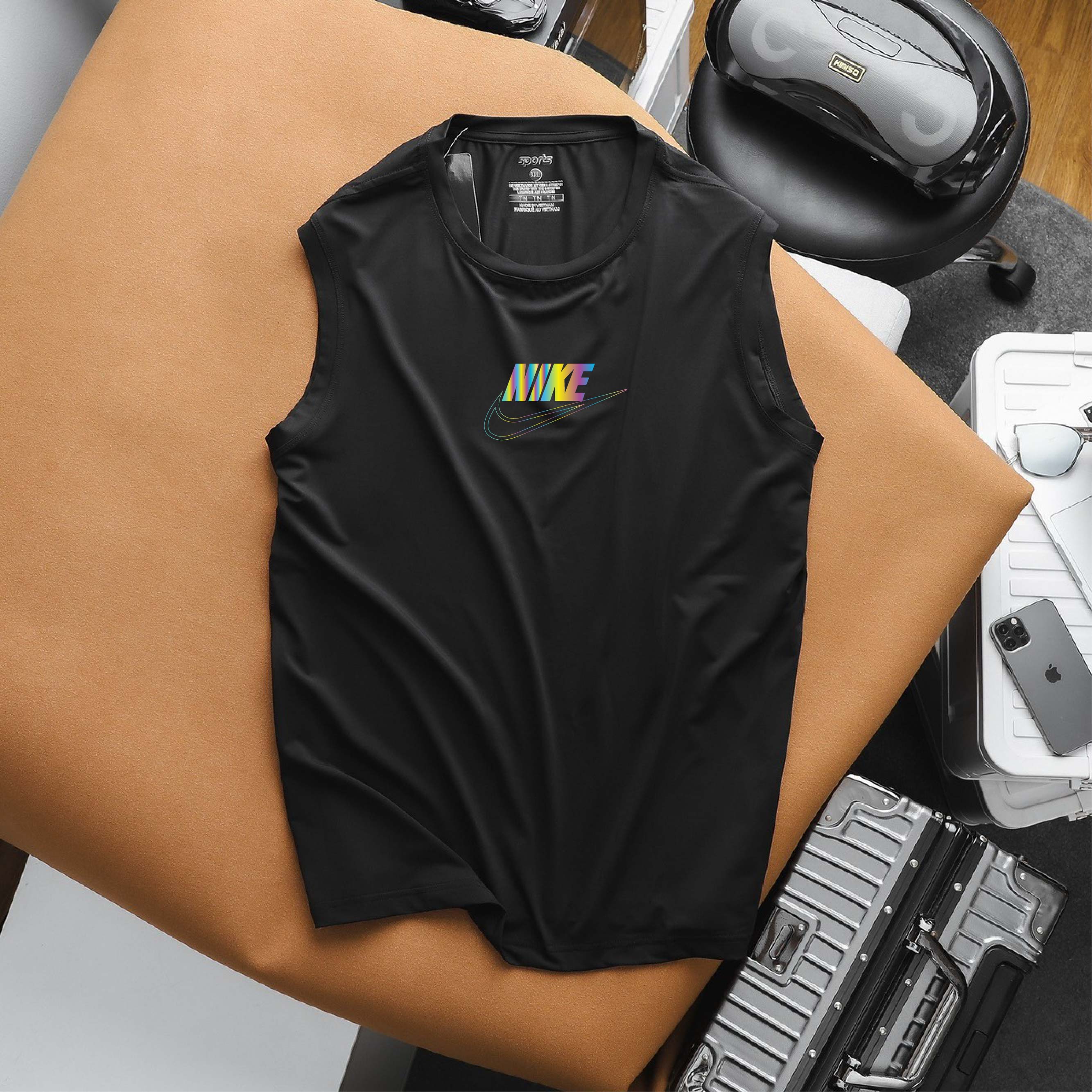 BigSize OverSize - Áo thun ba lỗ tập gym chất thun lạnh nam bigsize 80kg - 130kg - ni phản quang 7 màu