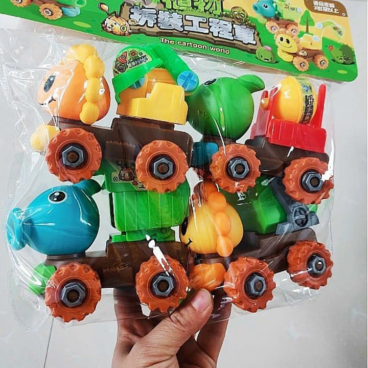 [HCM]Đồ Chơi xe Plants vs Zombie hoa quả nổi giận