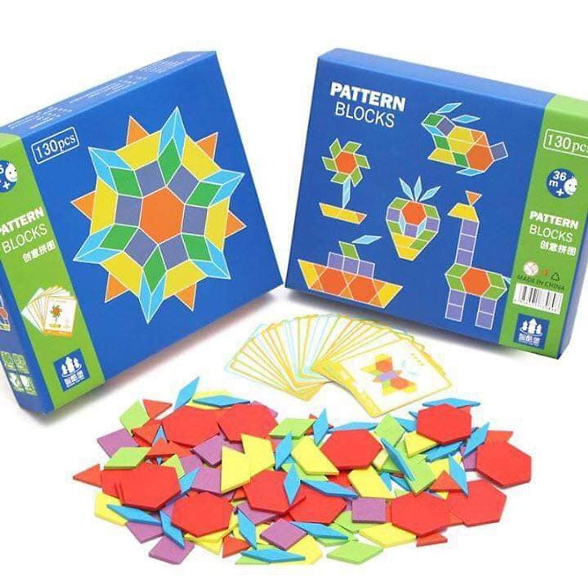 AIDS Montessori jigsaw thinking pattern block