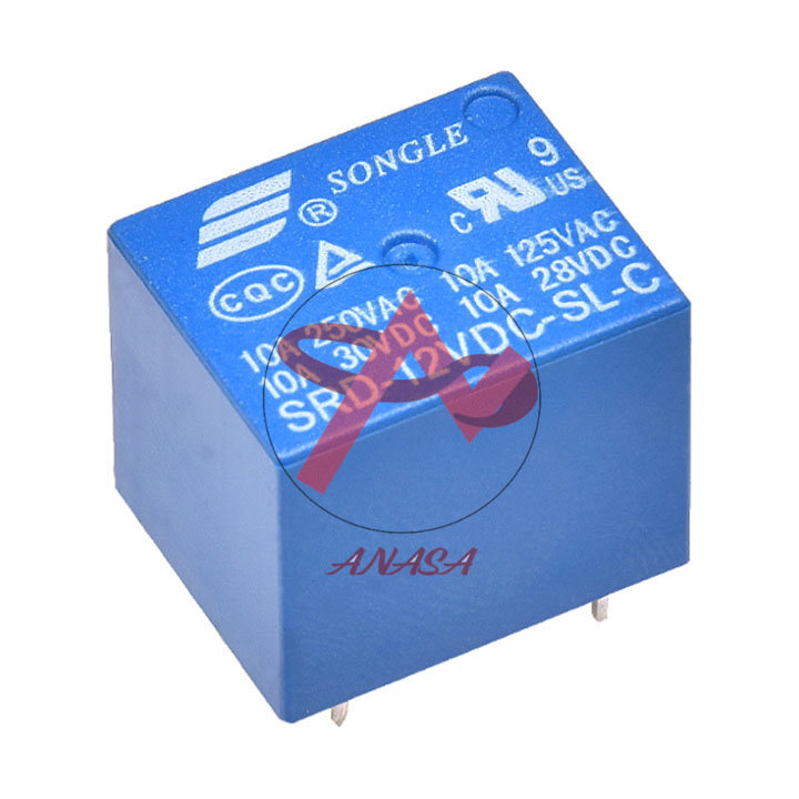 Relay 12V 10A 5 Chân SRD-12VDC-SL-C