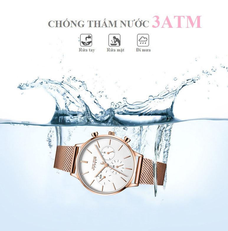 ĐỒNG HỒ NỮ JS-005C JULIUS STAR HÀN QUỐC DÂY THÉP (ĐỒNG)