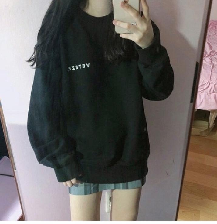 ÁO KHOÁC NỈ SWEATER FORM RỘNG