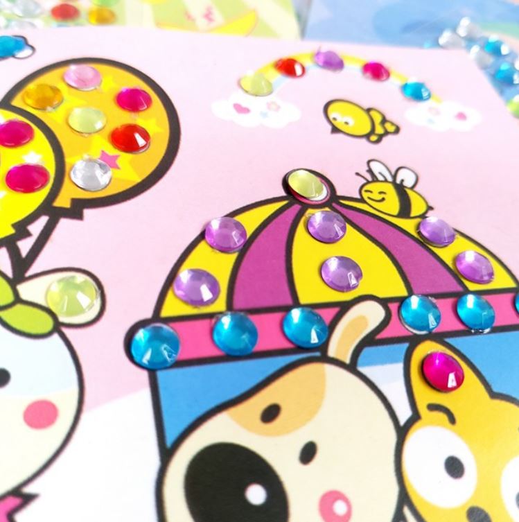 Rhinestone paintings, pasted painting stone A5 (19x15cm), toys crafts, toys for kids