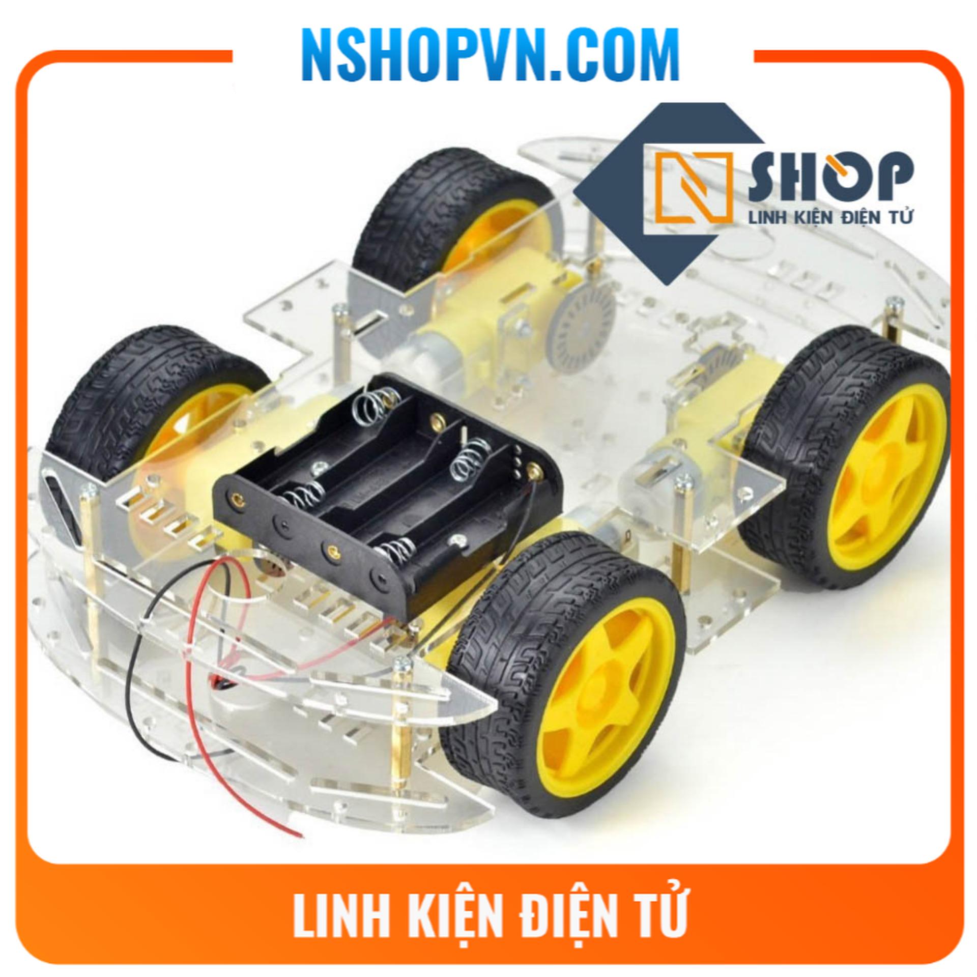 Khung xe robot 2 tầng 4 bánh