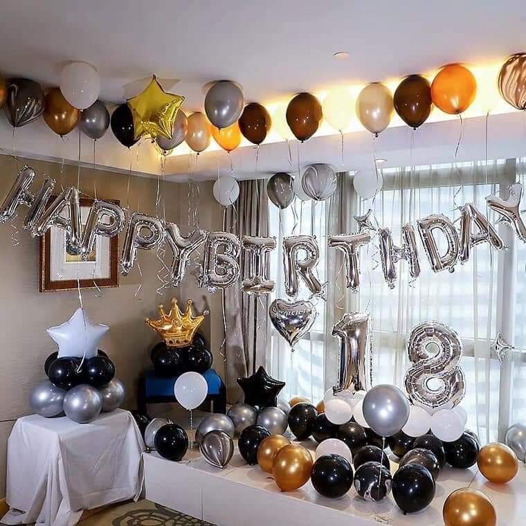Bóng số tuổi 0-9 trang trí sinh nhật size 40cm
