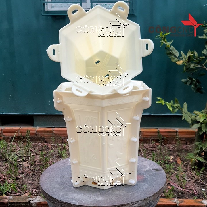 Khuôn Chậu Cảnh ABS Lục Giác Ly 28