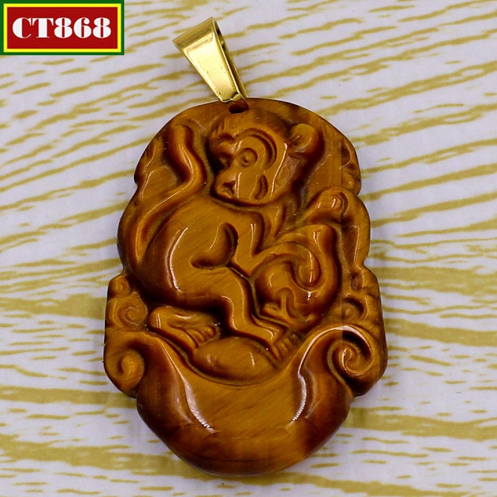 Mặt dây chuyền tuổi Thân đá mắt hổ MMHCG7