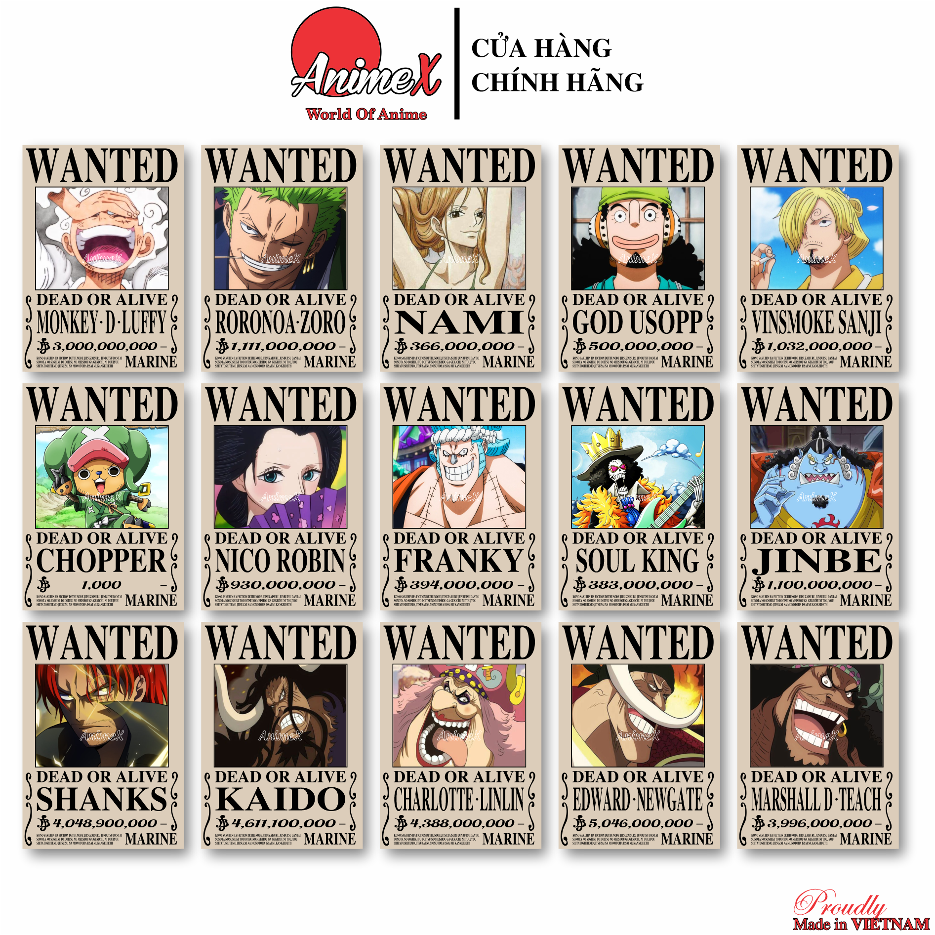 Poster One Piece Truy Nã – Poster Wanted One Piece Kích Thước A3 Mẫu Mới  Update Liên Tục | - Hazomi.com - Mua Sắm Trực Tuyến Số 1 Việt Nam