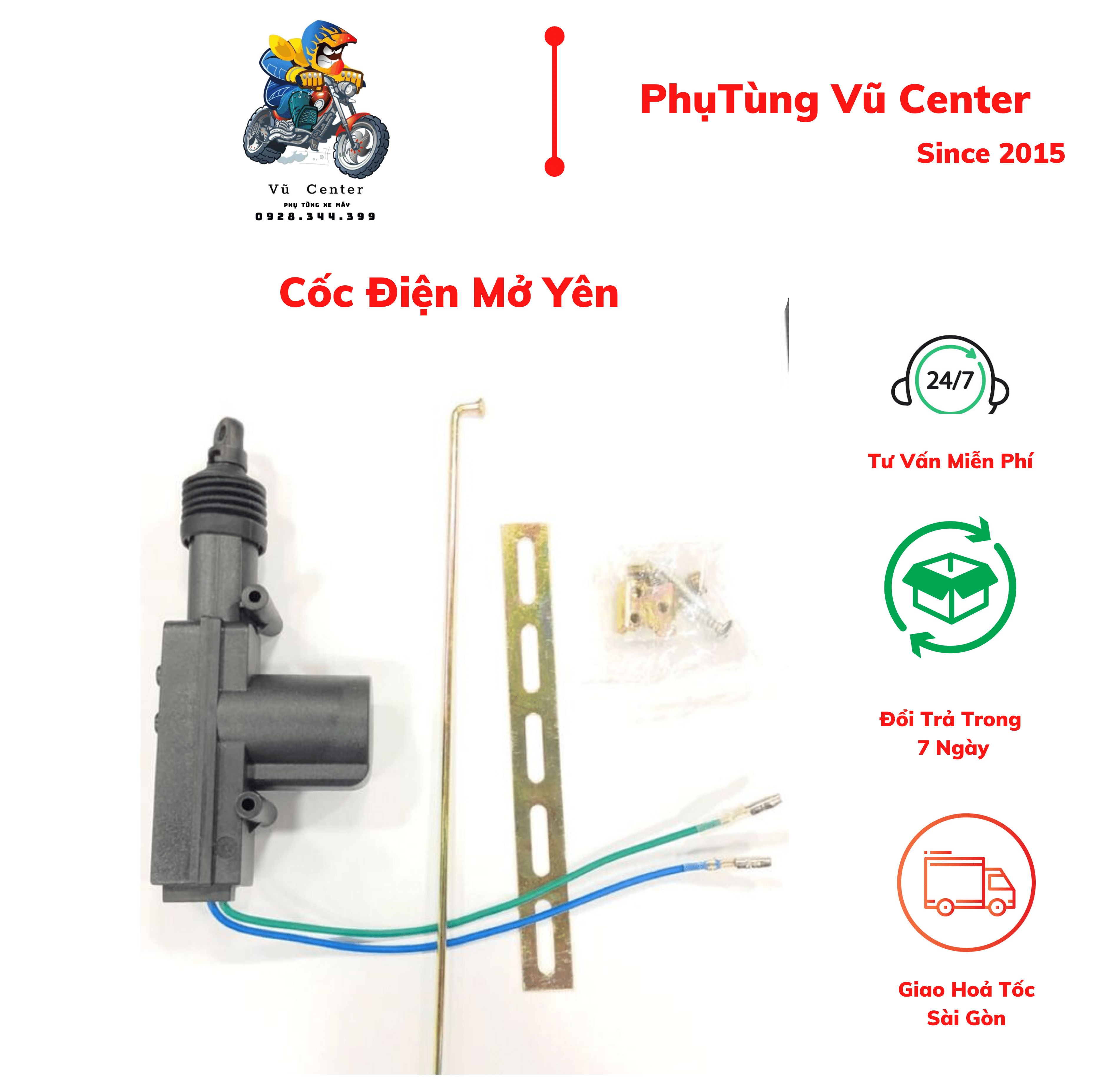 [HCM] Cốc điện mở yên xe gắn máy [ Chuột rút ]
