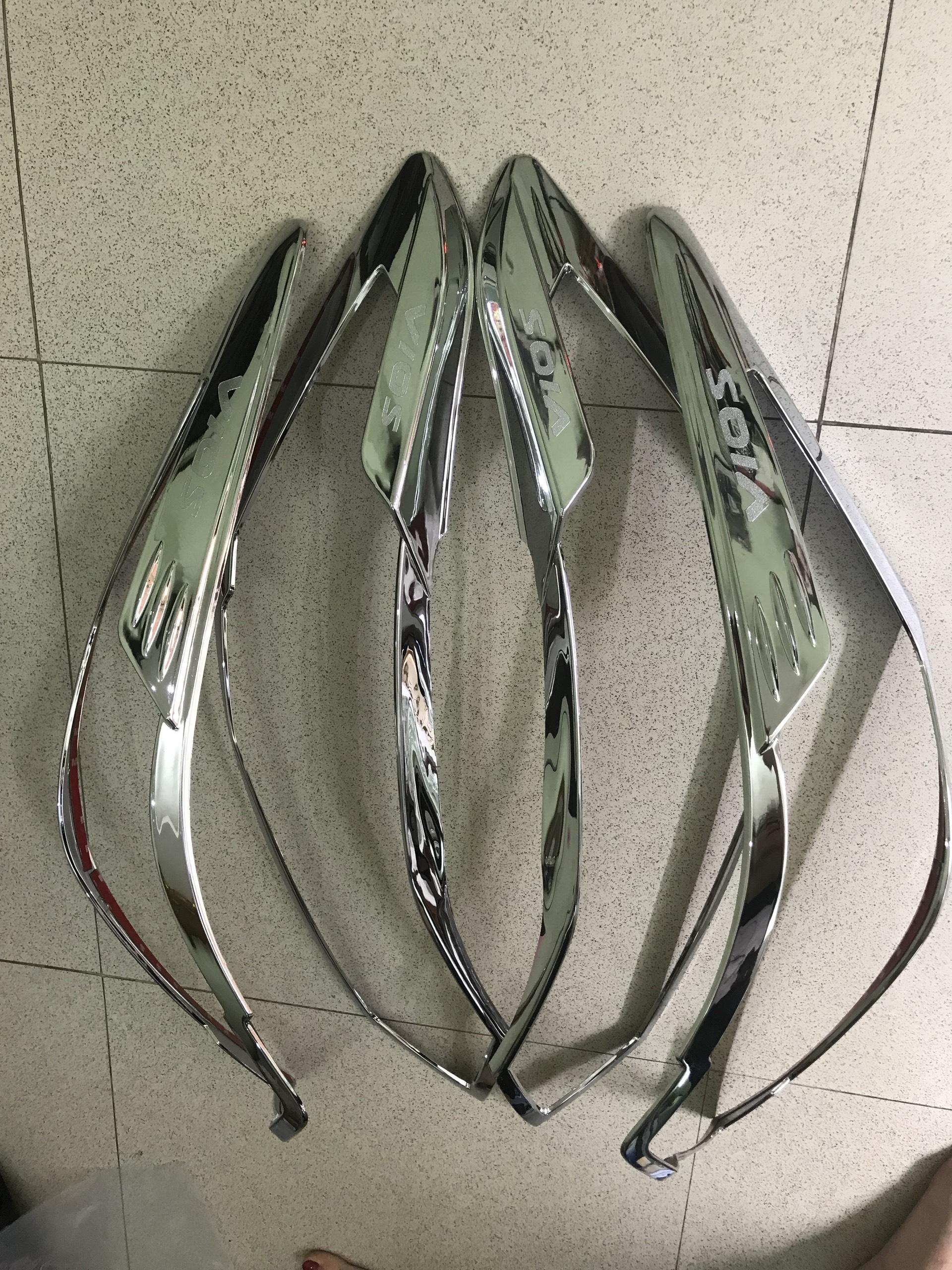 Bô ốp viền đèn pha toyota vios 2014, 2015, 2016, 2017, 2018