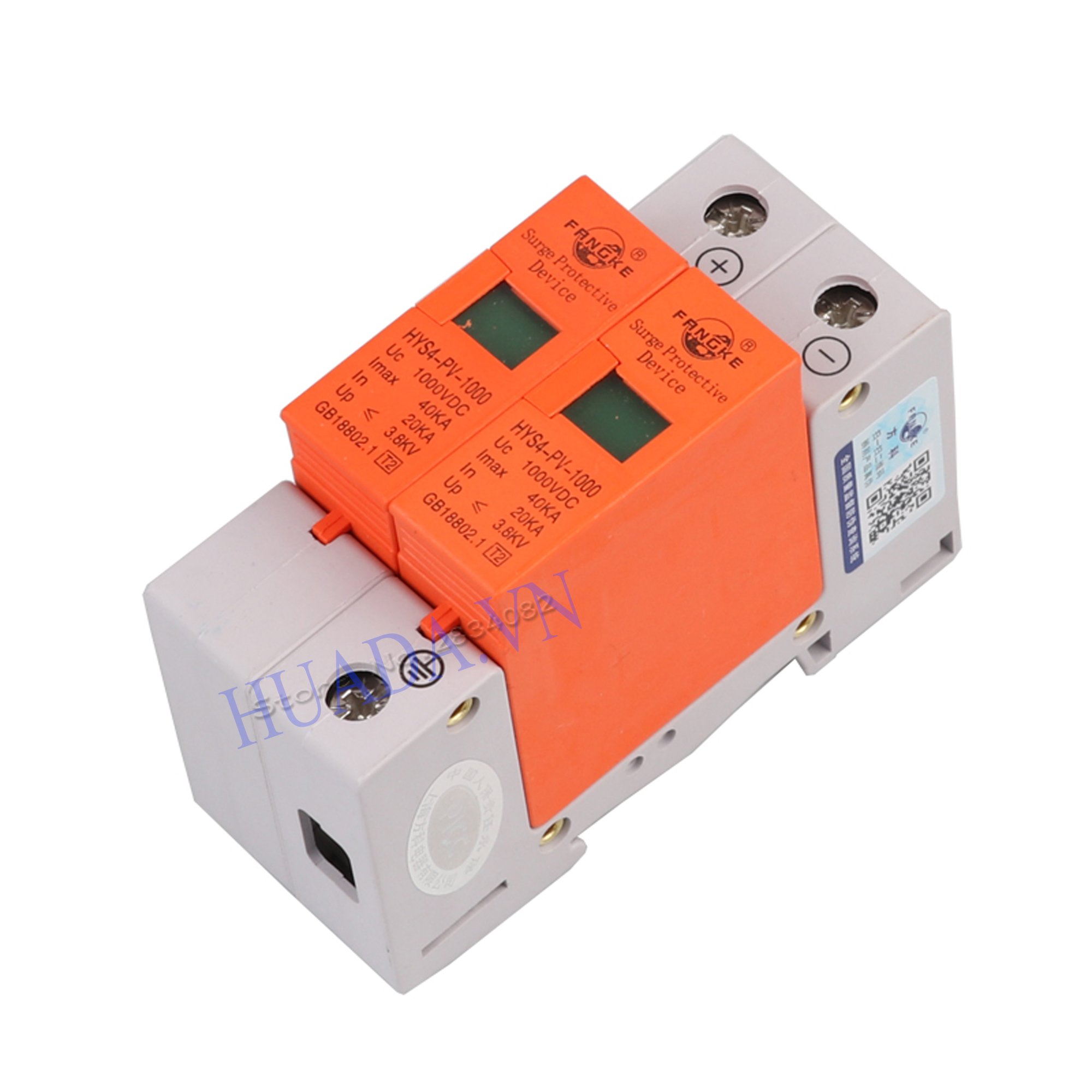 Thiết bị chống sét lan truyền DC 1000V - 2 pha