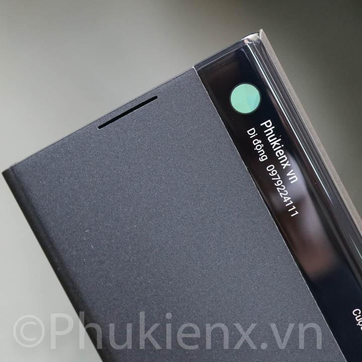 Bao da Clear view Galaxy Note 10 Plus thông minh, ảnh thật