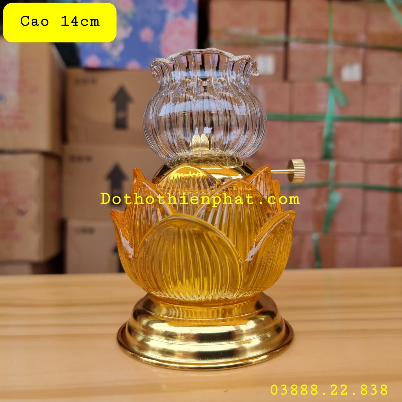 [HCM]Đèn thờ đốt dầu lưu ly cát tường mẫu đẹp