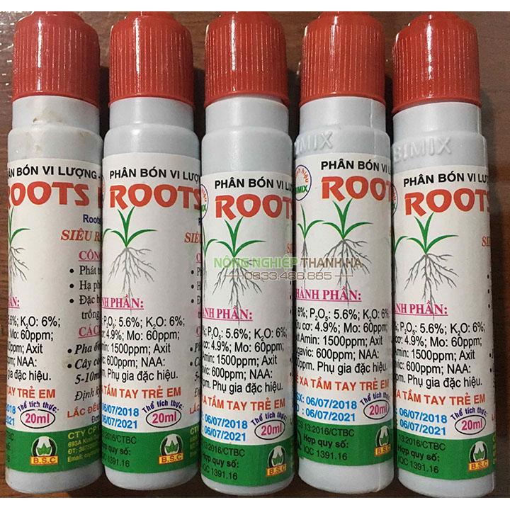 Bộ 5 lọ phát triển mạnh rễ Bimix Super Root New 20ml
