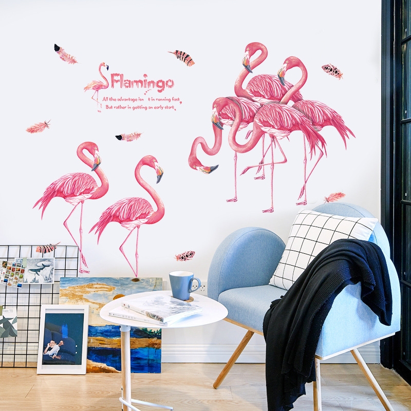[HCM]DECAL DÁN TƯỜNG ĐÔI HẠC 2