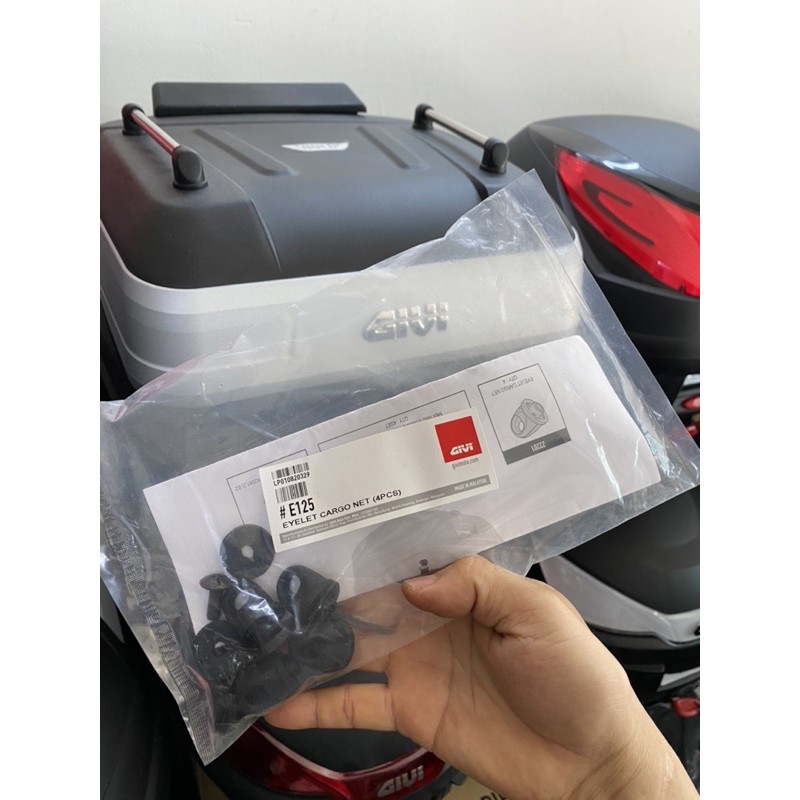 Bộ nút móc lưới thùng Givi E125 - Chính hãng