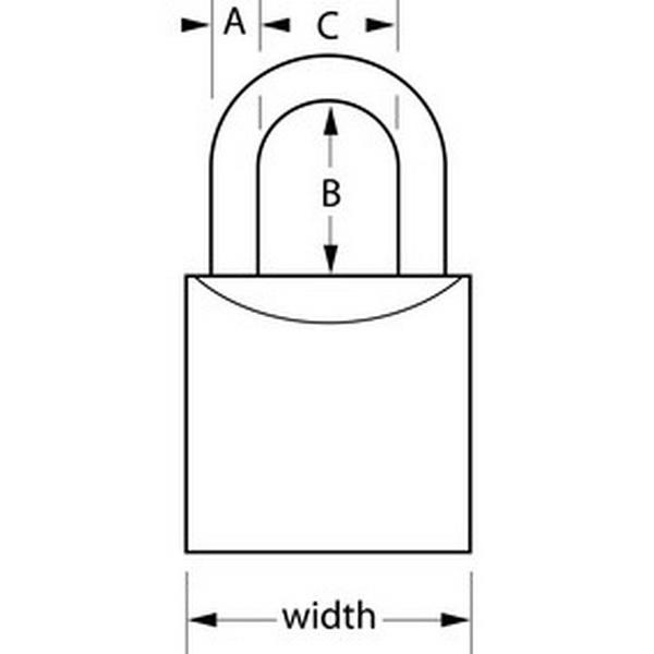 Khóa thân đồng Master Lock 2840EURD (Vàng đồng)