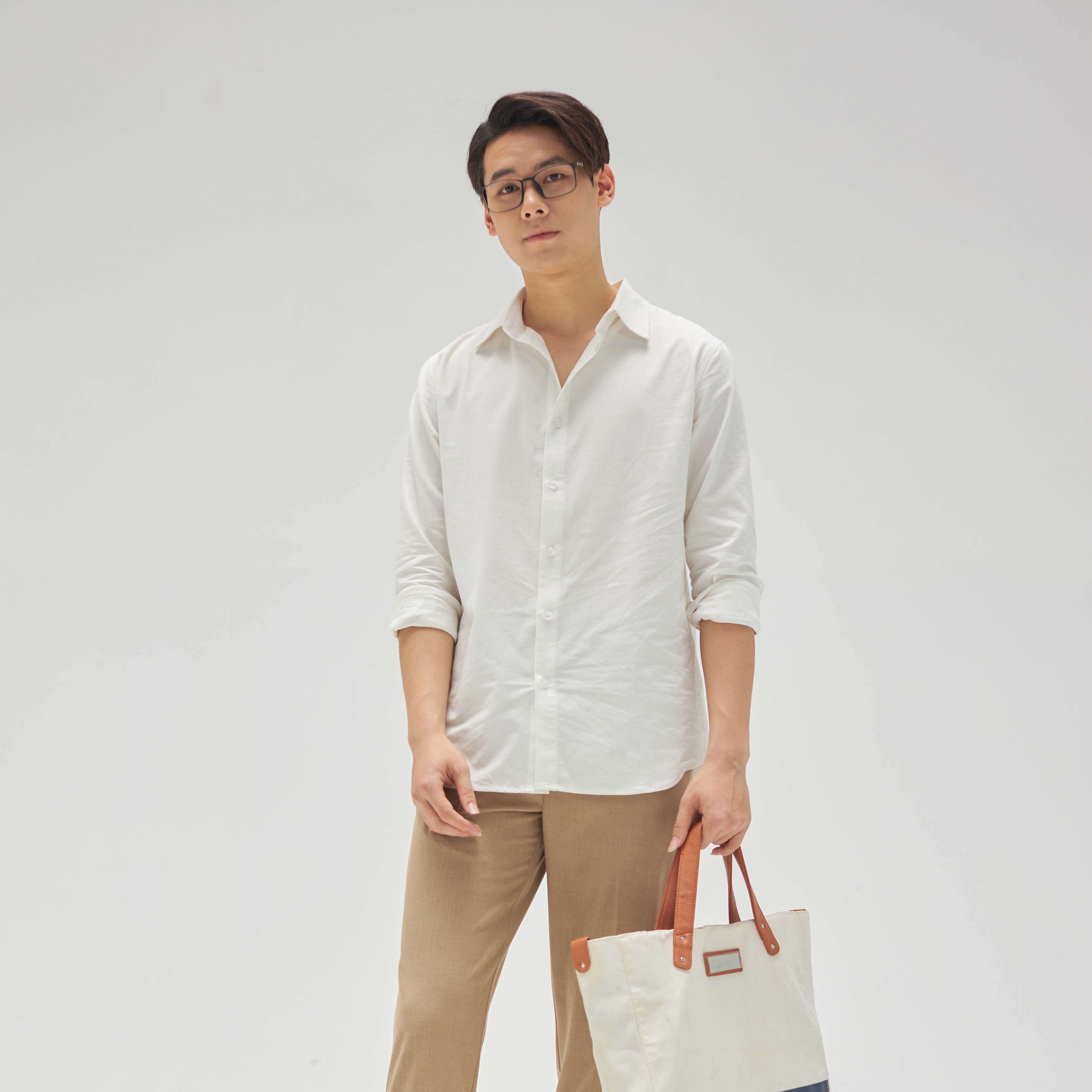Áo sơ mi đũi LOOK BEVIS SHIRT