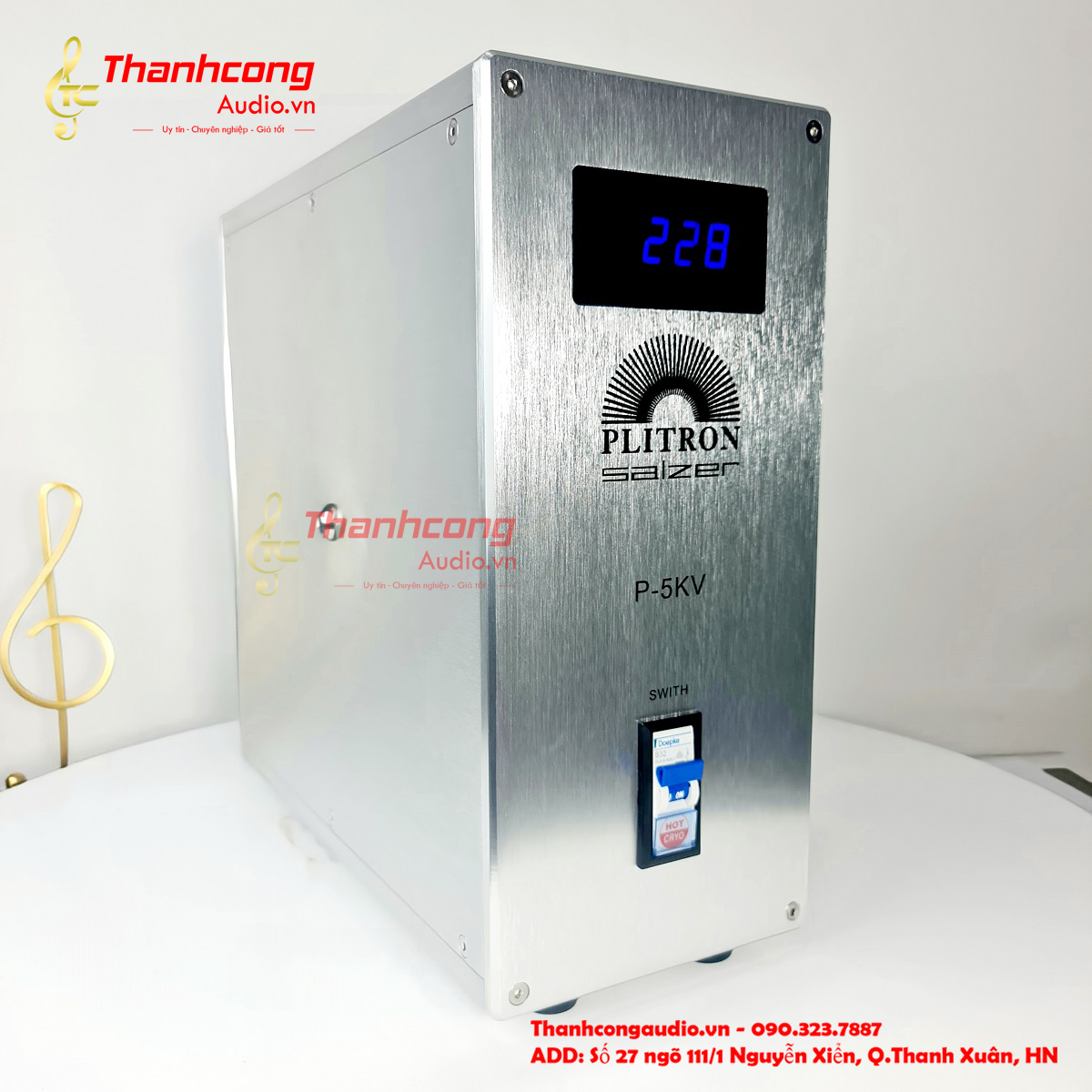 Biến áp cách ly PLITRON Salzer 5000w ( P-5KV)  CANADA ( 220v và 100v)