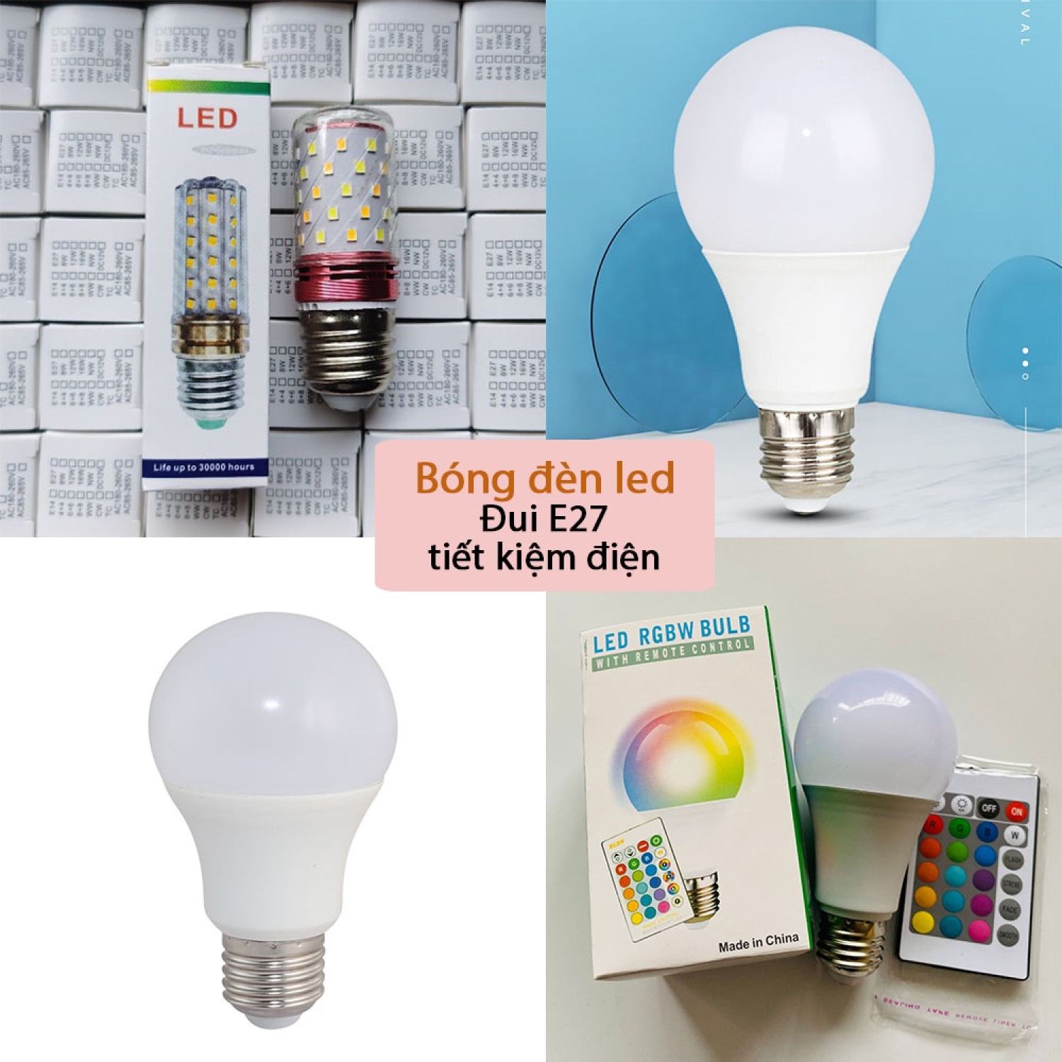 Bóng Đèn LED chui vặn E27  tiết kiệm điện