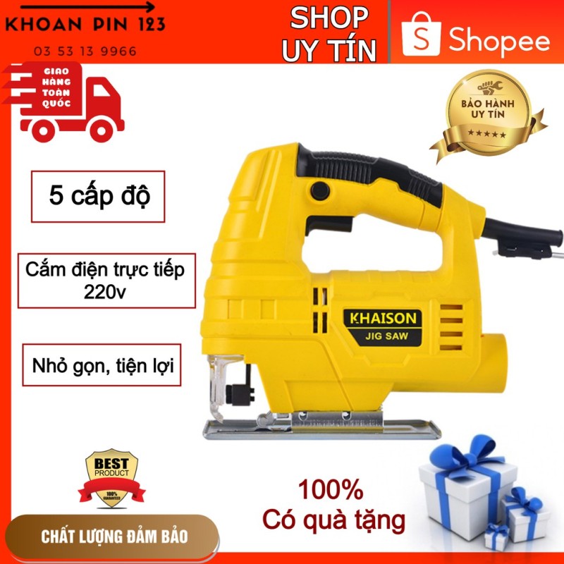 [Mã LIFEXANH03 giảm 10% đơn 500K] Máy cưa lọng cầm tay nhỏ gọn Khaison 220v 580w (màu ngẫu nhiên)