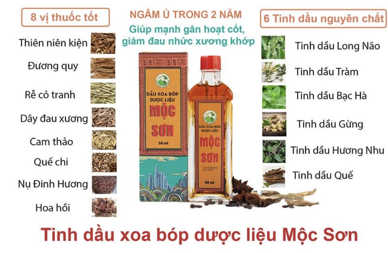 [Mua 3 tặng 1 chai 7ml] Dầu Mộc Sơn chai lớn 50ml - Chính hãng