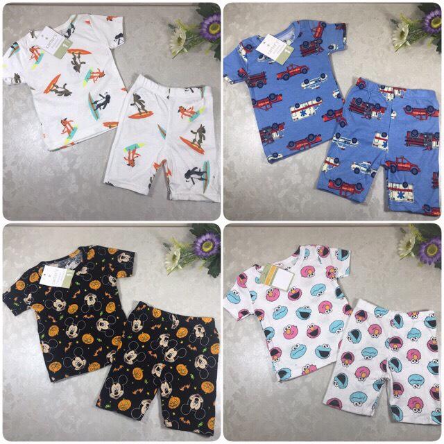Combo 3 bộ Bozip carter đùi cho bé trai