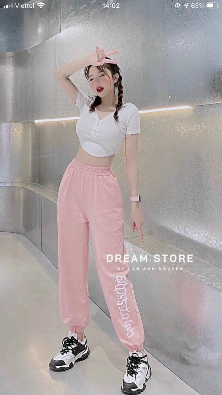 Áo borip croptop cổ tim phối nút bấm thời trang TTSA1151