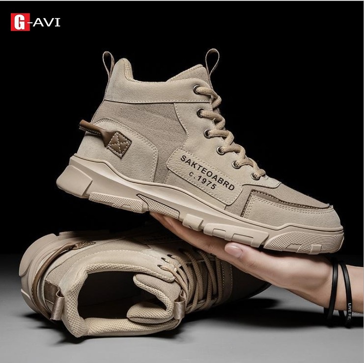 Giày nam cổ cao Sup classic AVISHOP - D03 ,giày da nam thoáng khí 4 mùa, kiểu dáng Classic dễ phối đồ siêu đẹp