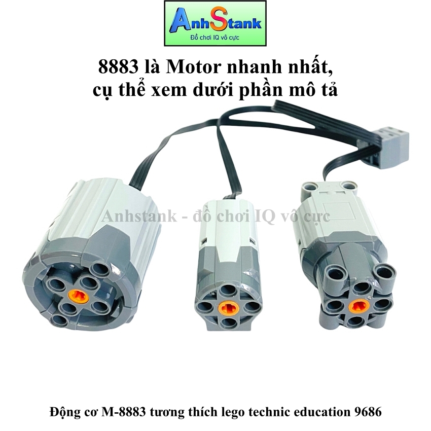 [Hoàn tiền 10%]Mô hình lắp ráp Motor Cỡ M 8883 Tương Thích  9686-Education-technic