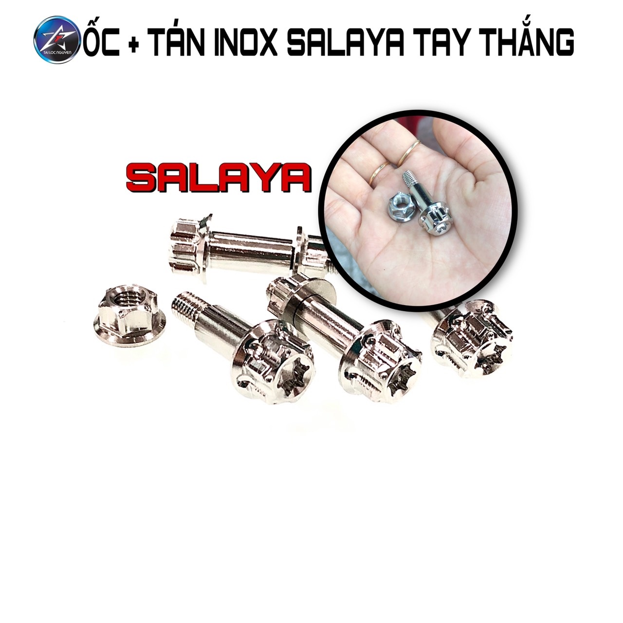 [HCM]ỐC TAY THẮNG INOX SALAYA