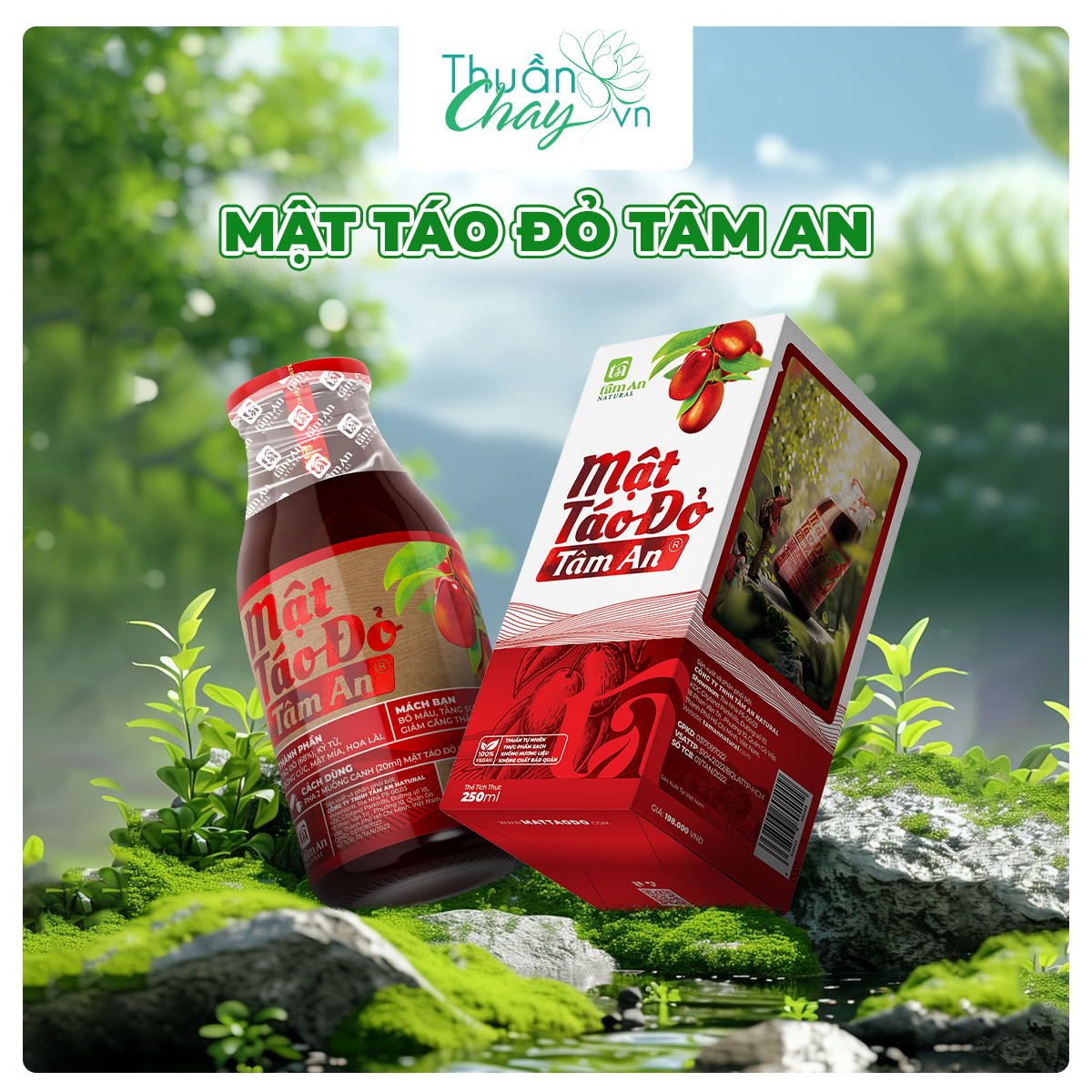 MẬT TÁO ĐỎ TÂM AN - 250ml