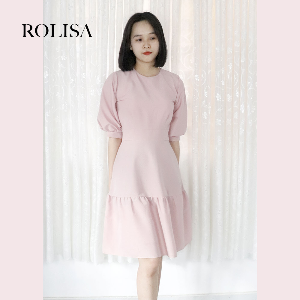 Đầm váy dự tiệc công sở dễ thương Rolisa RD004