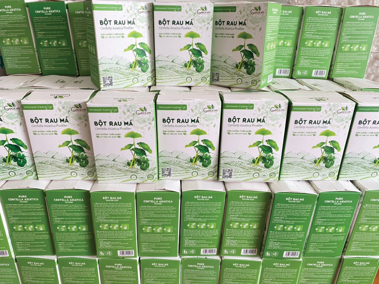 Bột rau má nguyên chất Goce - 72g (24 gói x 3g)
